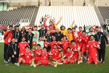 لبنان يحقق فوزًا تاريخيًا على ايران في كأس آسيا تحت 23 عامًا