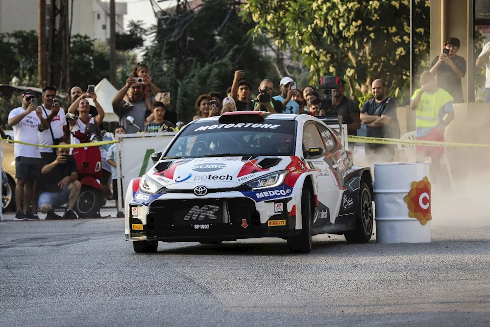 روجيه فغالي وجوزيف مطر بطلا "رالي البترون الأول" على متن "Toyota GR Yaris Rally 2"