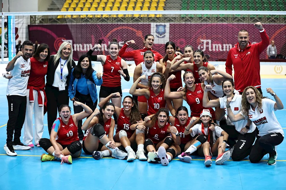 منتخب لبنان للسيدات للكرة الطائرة يحتفظ بلقبه بطلًا لغرب آسيا