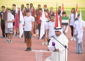 افتتاح حاشد لبطولة غرب آسيا لألعاب القوى للشباب والشابات في مدينة "كميل شمعون" الرياضية